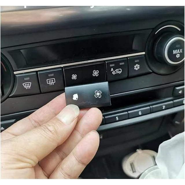 jfqm Dashboard Air Conditioning AC Button Venlitation Key Control Kit Replacement Fit for BMW X5 X6 E70 E71 E72 2007-2014 64119310445 (Color : MAX Cap)