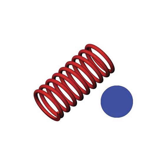 Traxxas 5444 Rear Shock Spring Gtr 5.9 Rate Blue Revo (2) TRA5444