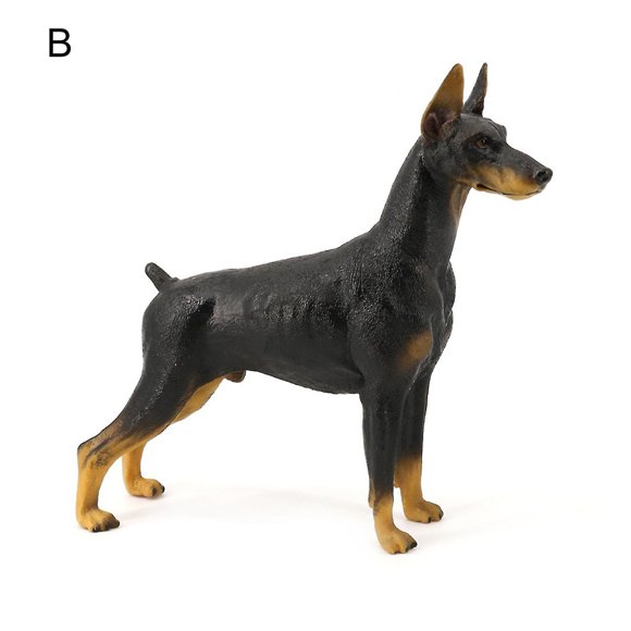 Doberman Pinscher Model Cognitive Ability Burrs-free Smell-less Action Figure Toy Doberman Pinscher For Children