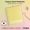 thumbnail image 2 of Cuaderno KOKUYO Campus Spiral, paquete de 3 unidades, 21,6 x 27 pulgadas, con reglas universitarias, 2 of 8