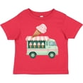 thumbnail image 3 of Inktastic Green Ice Cream Truck Girls Toddler T-Shirt, 3 of 5