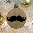 thumbnail image 5 of Curly Mustache Wood Christmas Tree Holiday Ornament, 5 of 6