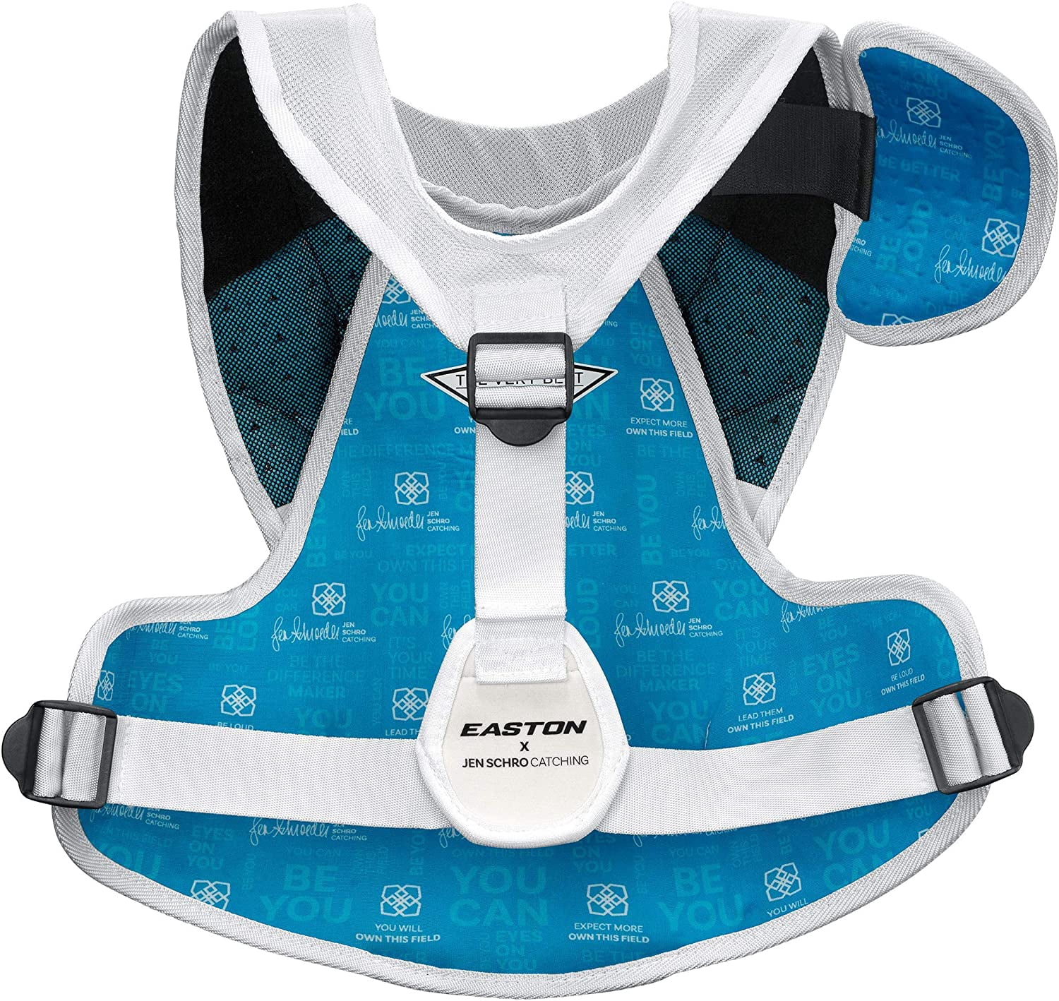 Easton Jen Schro The Very Best Fastpitch Chest Protector (M) | White | Medium