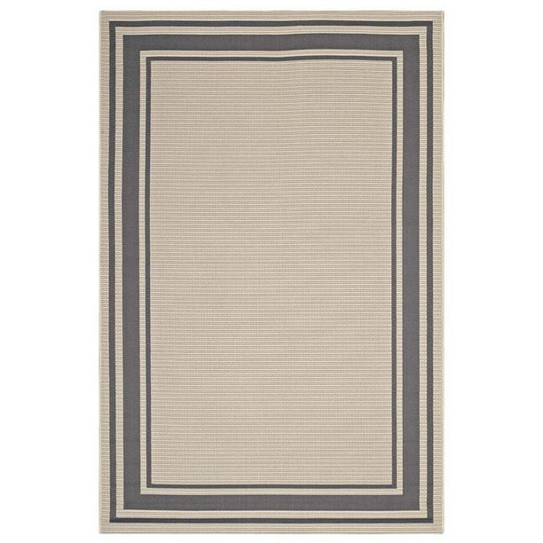 Modway Rim Solid Border Borderline 8x10 Indoor and Outdoor Area Rug in