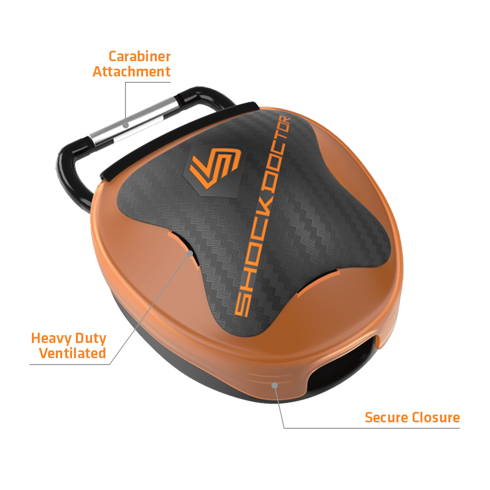 Shock Doctor Mouthguard to Reduce Exposure to Bacteria, Red