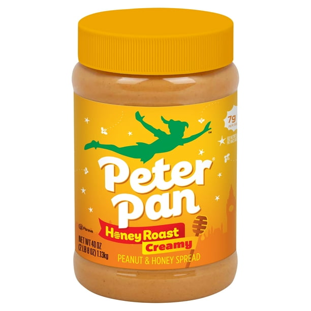 Peter Pan Creamy Honey Roasted Peanut Butter 40 Oz Walmart Com