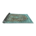 thumbnail image 2 of Ahgly Company Indoor Rectangle Medallion Light Blue Traditional Area Rugs, 5' x 8', 2 of 4