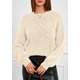 thumbnail image 2 of Suéter PRETTYGARDEN Floral de Punto con Cuello Redondo Beige M, 2 of 8
