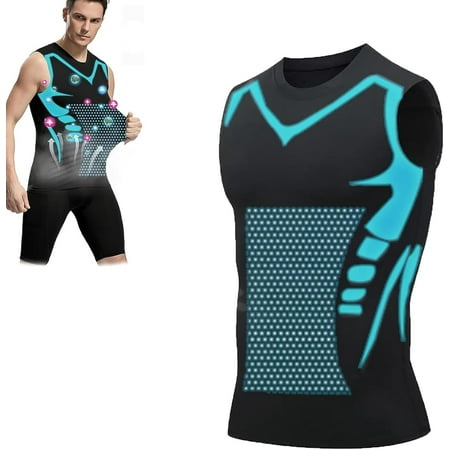 2025 New Version Ionic Shaping Sleeveless Shirt, Soft Comfortable Sleeveless Vest for Men Build a Toned Body