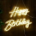 thumbnail image 3 of Rosnek Happy Birthday Large Neon Sign for Wall Decor, USB Decorative Hanging Sign for All Birthday Party Decoration, Size-Happy 15.7x7.8inch, Birthday 22.8x7.8inch, 3 of 9