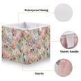 thumbnail image 3 of Foldable Fabric Storage Bin Home Cubes Clothing Organizer Bins Large Collapsible Box Basket for Home Organizer Abstract Pink Floral Pattern, 3 of 7