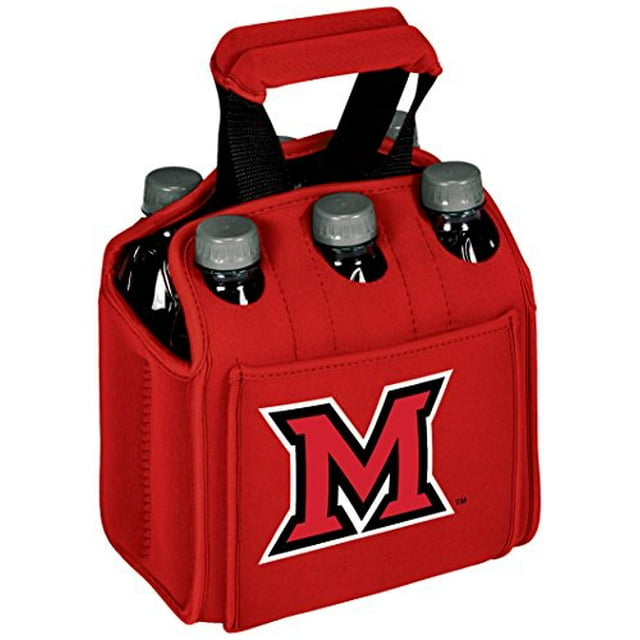 Picnic Time Six Pack - Rouge (Miami U Faucons Rouges) Impression Numérique