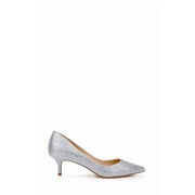 Jewel Badgley Mischka Frenchie Pointed Toe Kitten Heel