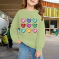 thumbnail image 2 of Girls Cute Sweatshirts Heart Print Oversized Swea𝘁 Shirts Tween 𝗣reppy Clothes 2026 Trendy Long Sleeve Hoodies Pullover Tops, 2 of 9