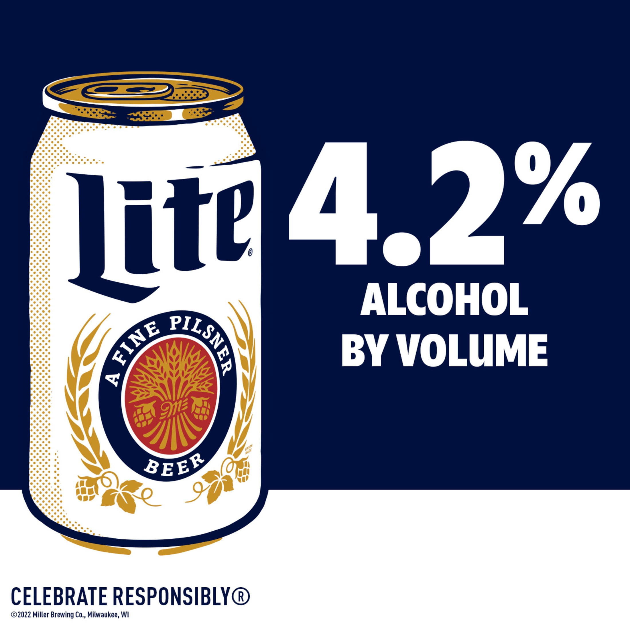 Miller Lite Beer, 30 Pack, 12 fl oz Aluminum Cans, 4.2% ABV Miller Lite Beer, 30 Pack, 12 fl oz Aluminum Cans, 4.2% ABV