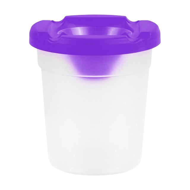 Spill Proof Brush Washer – Anti Spill Paint Brush Cleaner Cup for Toddlers, Plastic Paint Cup for Art Class, Classroom, Home, Easy to Clean Reusable Brush Washer, Colorful Art Supplies