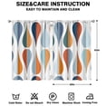 thumbnail image 2 of Marble Modern Geometric Flowers Abstract Curtains-blackout Curtains Bedroom Decor Living Room Darkening Grommet Window Drapes 2 Panels Set 41"x63", 2 of 2