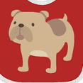 thumbnail image 4 of Inktastic Bulldog Boys or Girls Baby Bib, 4 of 4