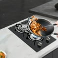 thumbnail image 4 of 2 Burner Modern Gas Cooktop Gas Stove Top with 2 Burner Black 20.47*12.6 in, 4 of 18
