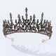 thumbnail image 3 of Tiara de novia Coronas Accesorios de joyería Coronas de mujer Diadema Cabello de boda gris, 3 of 7