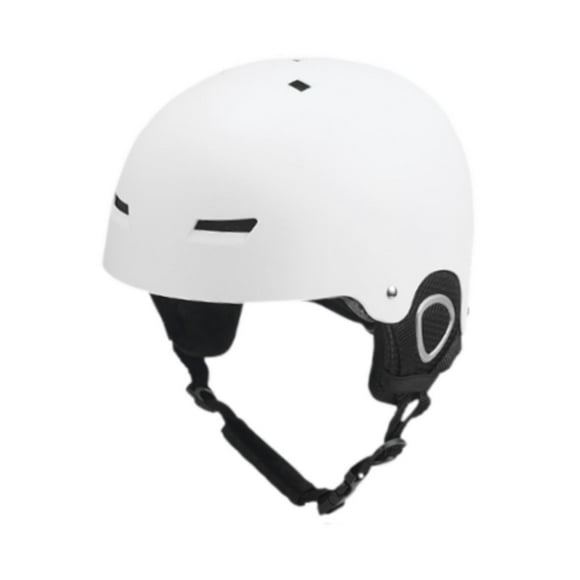 DYNWAVECA Ski Helmet Skateboard Helmet Comfortable Sports Helmet Adults Snowboarding Helmet Snow Helmet for Skateboarding Winter Sports White L