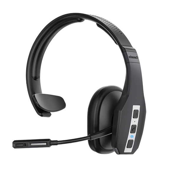 Conambo Auriculares Bluetooth con micrófono Trucker Auriculares Bluetooth con CVC8.0 Tres micrófonos Cancelación de ruido 35 horas de conversación HD Auriculares inalámbricos manos libres con botón de