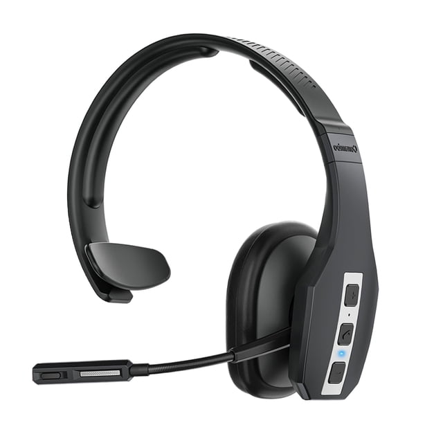 Conambo Auriculares Bluetooth con micrófono Trucker Auriculares Bluetooth con CVC8.0 Tres micrófonos Cancelación de ruido 35 horas de conversación HD Auriculares inalámbricos manos libres con botón de