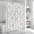 thumbnail image 5 of Sparrow Shower Curtain Set - Small 36" x 72" Washable Bathtub Curtain with 12 Hooks, Spring Birds on The Branches Vintage Country Waterproof Fabric Stall Shower Curtains for Bathroom/Bathtub Décor, 5 of 6
