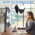 thumbnail image 2 of ﻿ TAVR Furniture Dual Monitor Desk Mount Arm fo r13-35 in Screens, Security Lock Freestanding Full-Motion Monitor Mount, 2 of 9