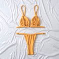 thumbnail image 3 of Women's 2 Piece Swimsuits Triangle Bikini Set Bathing Suits - yellow, 3 of 6