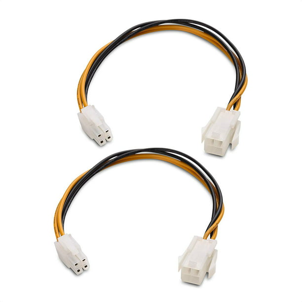 Cable Matters 2-Pack ATX Power Supply 4-Pin CPU Male to Female 