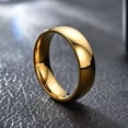 thumbnail image 3 of Lovelords 8mm Simple Ring Classic Smooth 14k Yellow Gold Wedding Engagement Rings For Women and Men Jewelry, 3 of 6