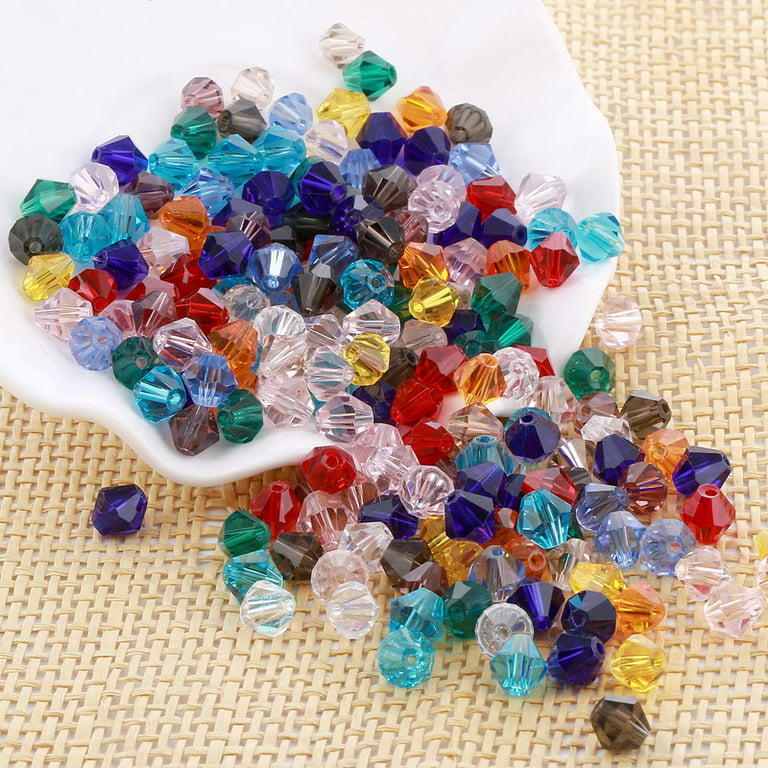 6mm 100pcs Color Mixed Crystal Swarovski Beads Bicone D9X8 S6T6 F5L5 