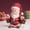red Size K5, variant on VVQ Resin Christmas White Beard Old Man Decoration, Home Garden Desktop Santa Claus Ornament, Santa Claus Figurine for Bookshelf Kitchen Holiday Decor 15cm, Red