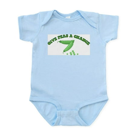 

CafePress - Give Peas A Chance Infant Bodysuit - Baby Light Bodysuit Size Newborn - 24 Months