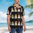 thumbnail image 2 of Lsque Have a Nice Day pattern Hawaiian Shirt for Men, Unisex Summer Beach Casual Short Sleeve Button Down Shirts-Medium, 2 of 9