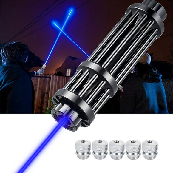 CHUANK Faisceau Laser Réglable Bleu Haute Puissance Faisceau Visible 5MW Brûle Point Lumière - Assurant Précision et Clarté dans les Présentations