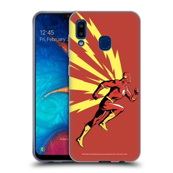 Head Case Designs Officially Licensed The Flash DC Comics Fast Fashion Running Soft Gel Case Compatible with Samsung Samsung Galaxy A20 / A30 2019