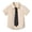 Z03-Khaki, variant on felwors Girls Boys Short Sleeve Button Down Dress Shirts School Uniform Oxford Shirt Size 3-14 Years (11-12 Years, White)
