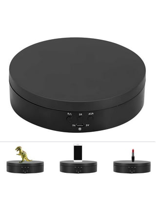 Lieonvis Rotating Display Stand 360Automatic Mute Rotating Turntable for Photography Products Display,Live Video Show,Tumbler Supplies Spinner Jewelry