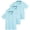 Set 3, variant on 3 Pack: Boy's Short Sleeve Polo Shirt - School Uniform Active Performance Golf (Ages 4-16)
