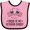 Pink and Black, variant on Inktastic Military Veteran Daddy Proud Son Daughter Boys or Girls Baby Bib