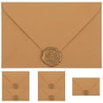 thumbnail image 1 of Shisuyan Retro Kraft Paper Envelopes Rough Linen Material 6Sets 6.5x4.3In, 1 of 8
