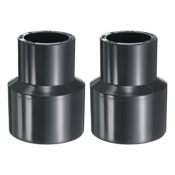 Uxcell 2pcs PVC Reduce Coupling 1-1/2 x 1" Increaser/Reducer Coupling Pipe Fitting