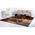 thumbnail image 4 of Unique Loom Barista Urban Geometric Area Rug 4' x 4' Square Multi/Beige, 4 of 4