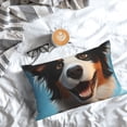 thumbnail image 5 of Sikiie Playful Smile Cute Dog Pillow Covers, Throw Pillow Case Cushion Covers,Cushion for Bedroom,Couch,Home-20"x30", 5 of 6