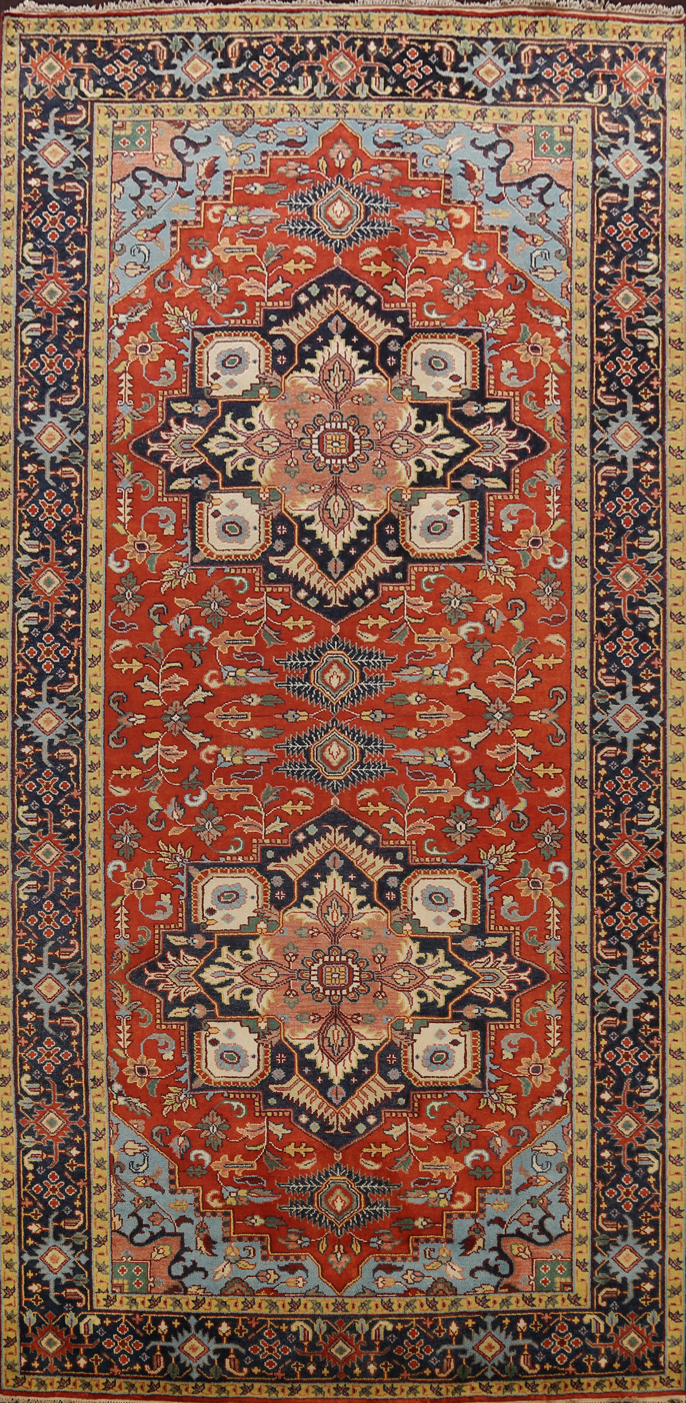 Geometric Oriental Dining Room Area Rug Wool HandKnotted 8x16