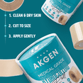 thumbnail image 5 of AKGEN Hydrocolloid Roll for Wound Care – Cut-to-Size, Extra Large Hydrocolloid Patch Bandages with Self-Adhesive, Ultra-Absorbent, Flexible & Waterproof, First Aid Kit Essential (2in x 6.6ft), 5 of 8
