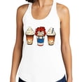 thumbnail image 2 of Horror Doll Coffee Tank Top Fitted Racerback Women's 2X-Large Heather Grey, 2 of 5