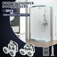 thumbnail image 2 of Grusce Shower Door Rollers Aluminum Alloy Shower Door Roller Good Stability Curved Shower Door Roller Easy to Install Roller Easy to Maintain Roller for Bathroom Doors, 2 of 7